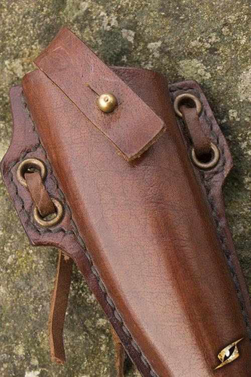 Holder Woodsman (incl. Knife) Brown