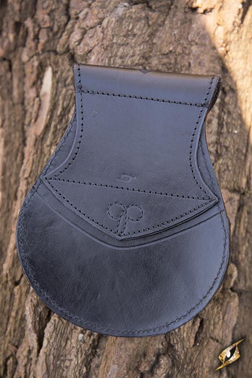 Ledertasche Elven, schwarz/rot