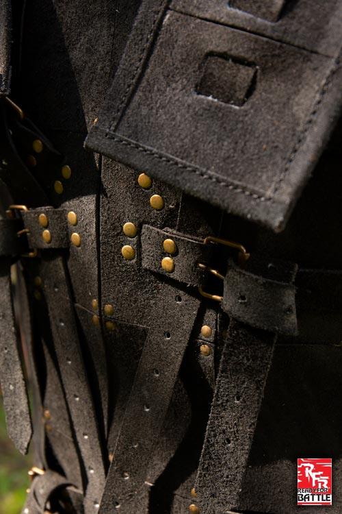 Lederrüstung Fighter schwarz