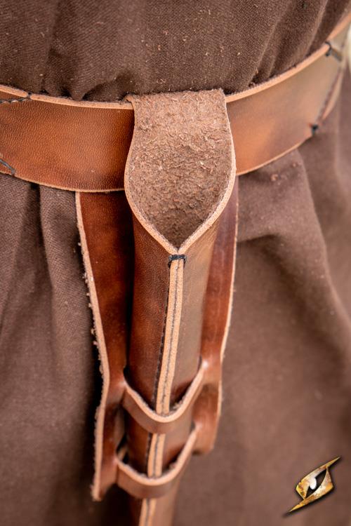 Kunstleder-Zauberstab-Scheide Braun