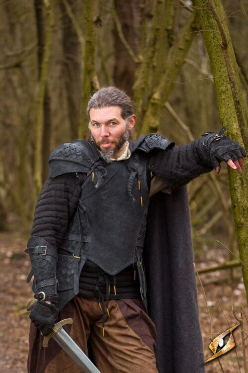 Ranger Schulter-Set Wildleder Schwarz