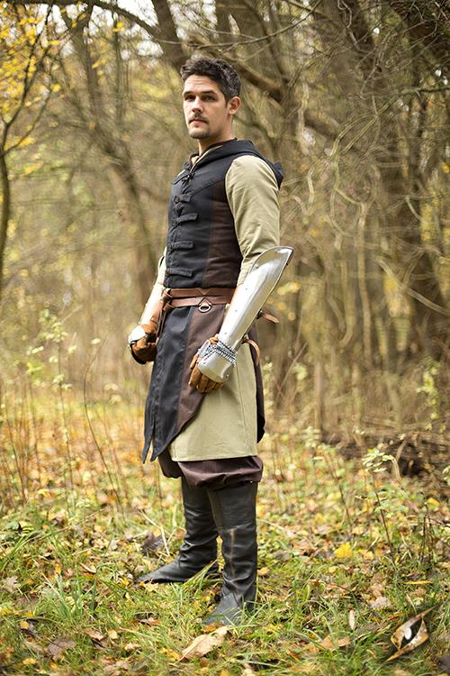 Weste Altair, dunkelbraun/schwarz