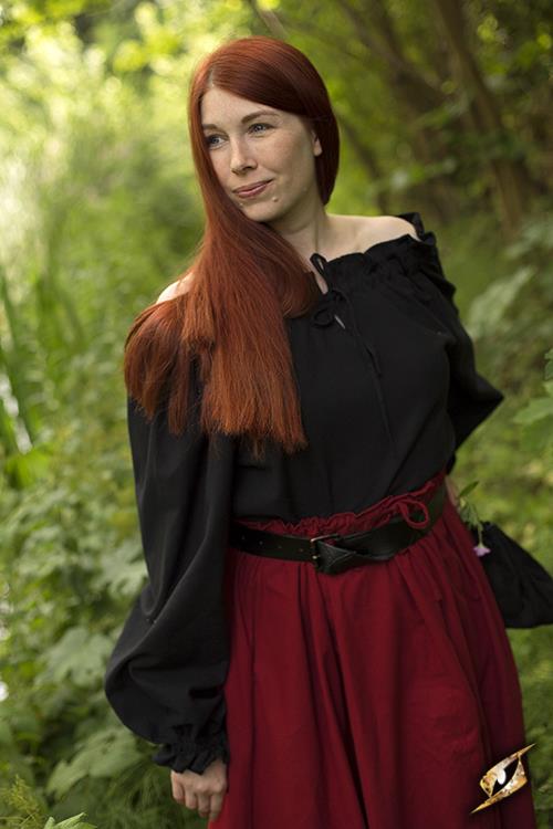 Piratenbluse, schwarz