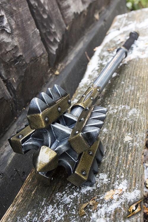 Königlich Streitkolben 108 cm Stahl/Gold