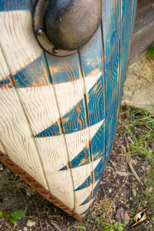 Norman Shield 115x58 cm Blue/White