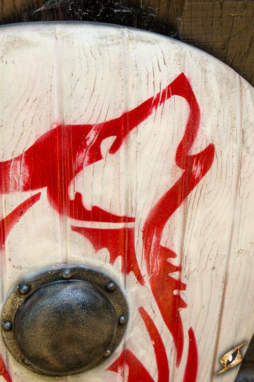 Norman Shield Wolf 115x58 cm White