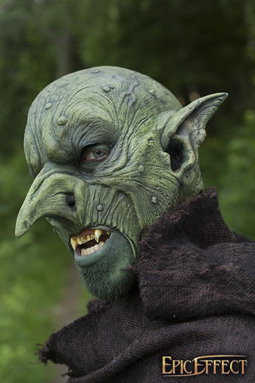 Goblin Mask Malicious 57-59 cm Green