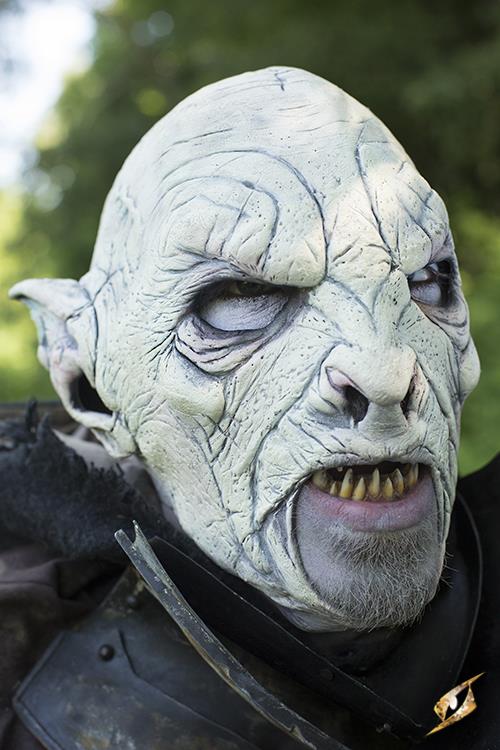 Orc Mask Beastial 57-59 cm White