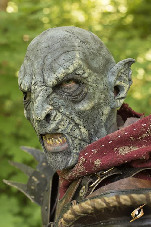 Maske Beastial Orc blau