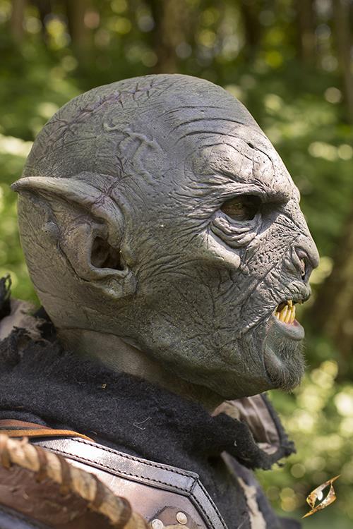 Orc Mask Beastial 57-59 cm Dark Green