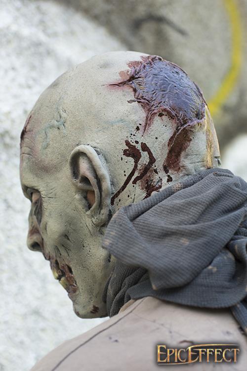 Maske Scarface Zombie - grau