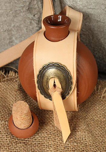 Canteen with Shoulder Belt 0,25l Helles Braun