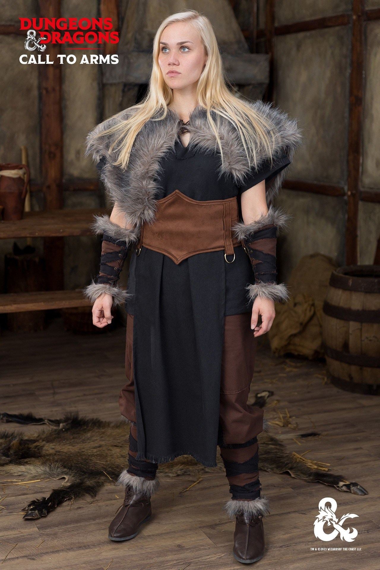 Dungeons & Dragons Barbaren Gewandset Schwarz/Braun