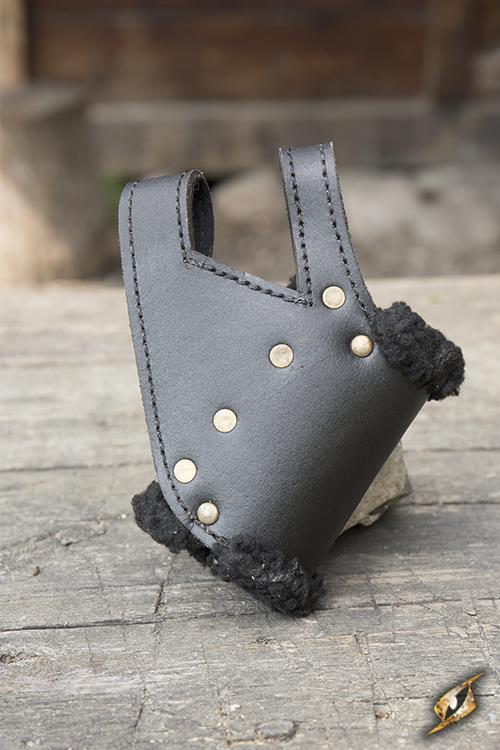 Schwerthalter mit Fell, schwarz