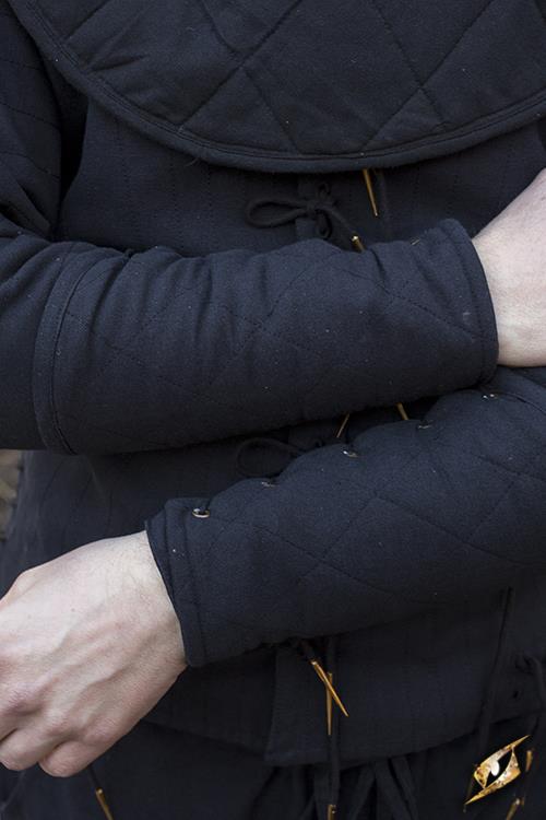 Gambeson Arme, schwarz