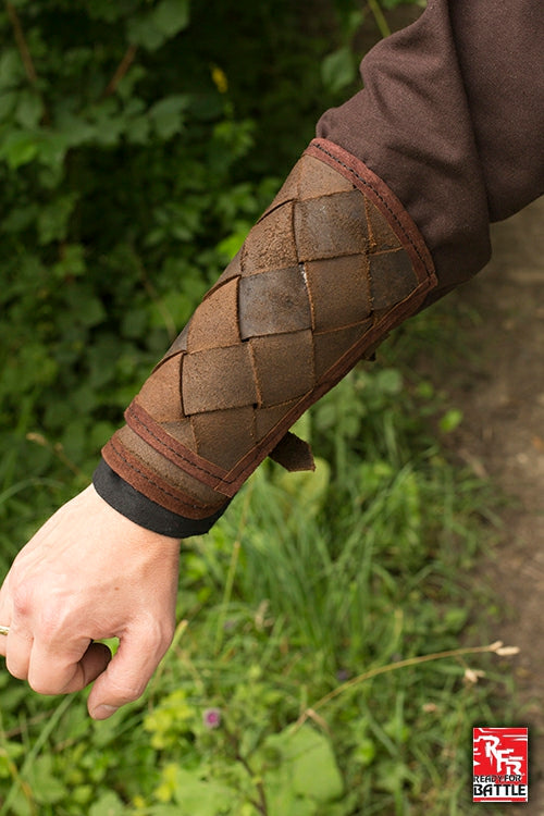 Ready for Battle Bracers Viking Brown