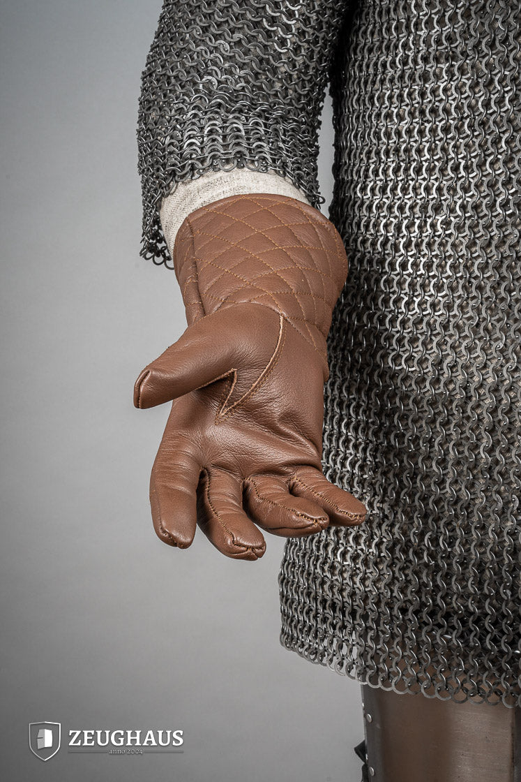 Leder Handschuhe Braun