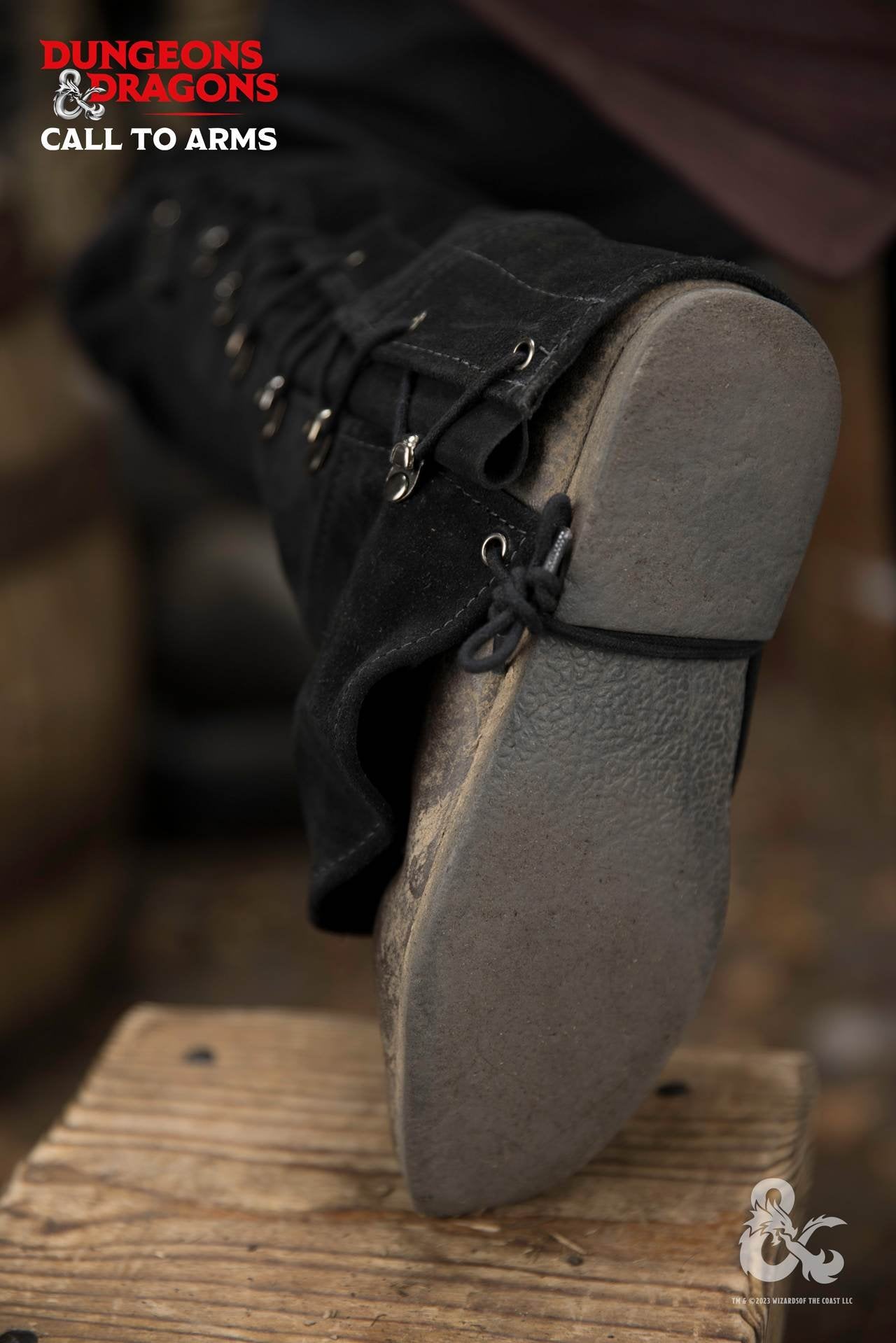 Dungeons & Dragons Leder-Gamaschen Typ 2 Schwarz