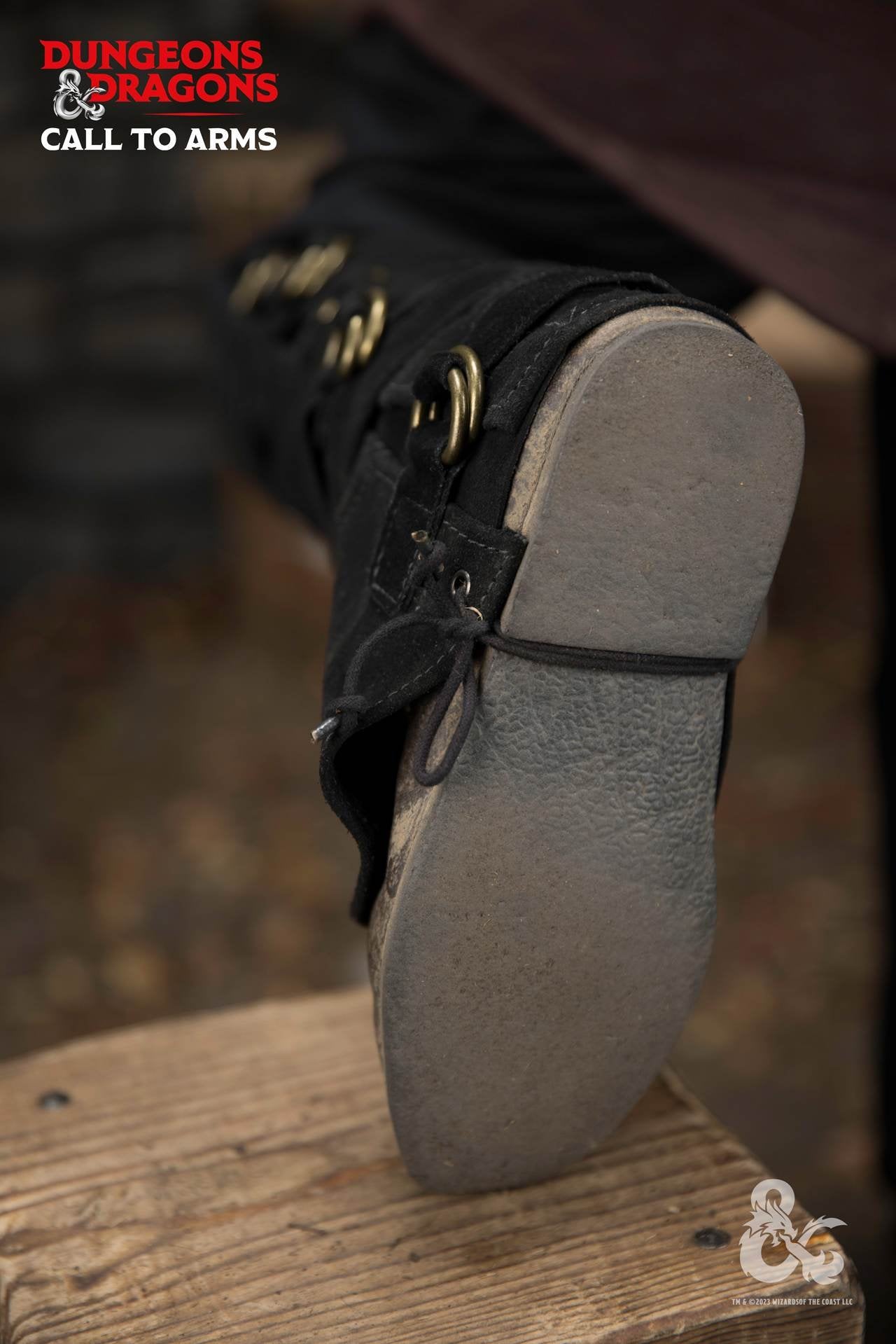 Dungeons & Dragons Leder-Gamaschen Typ 3 Schwarz