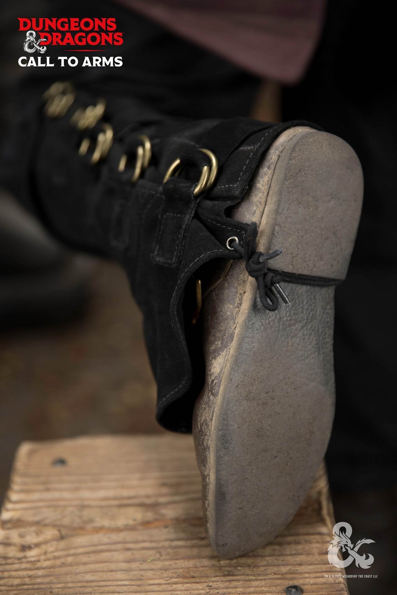 Dungeons & Dragons Leder-Gamaschen Typ 4 Schwarz