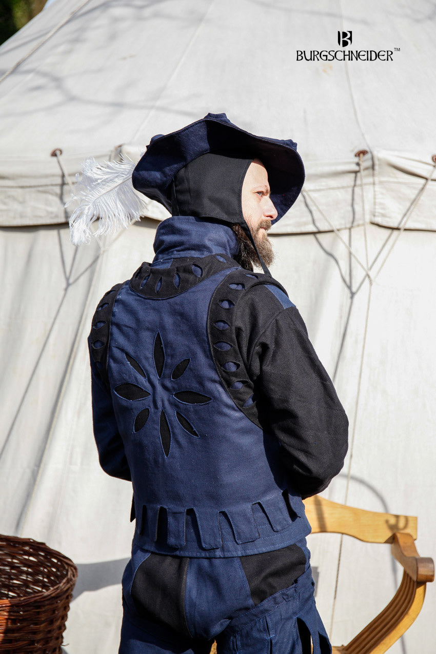 Landsknecht Weste Imperialis Blau/Schwarz