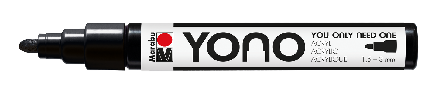 Marabu YONO Marker 1,5 - 3mm Schwarz