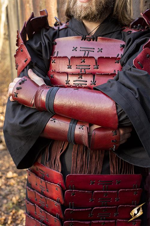 Samurai Bracers Red