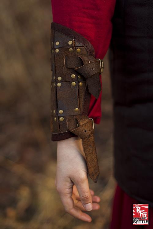 Ready for Battle Bracers Fighter Brown