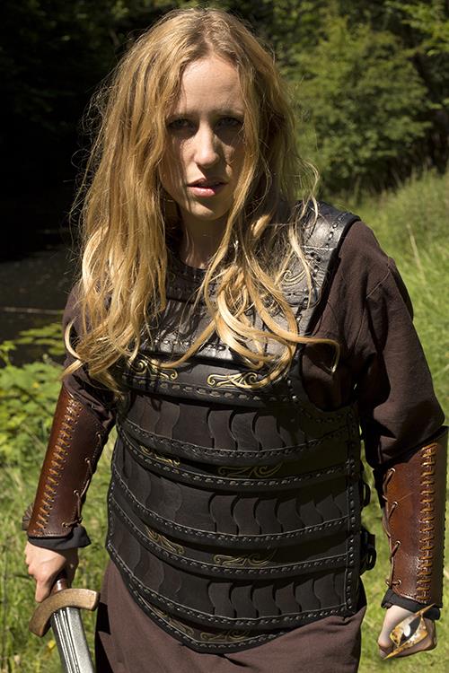 Celtic Leather Armour Lamellar Black