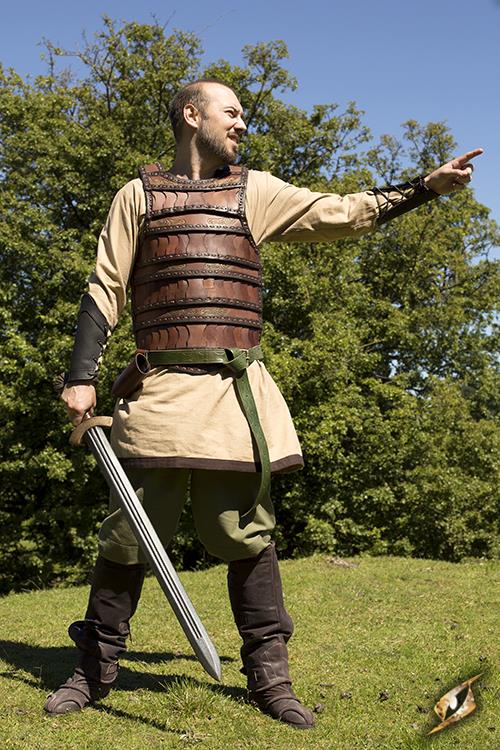 Celtic Leather Armour Lamellar Brown