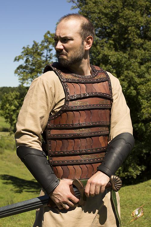 Celtic Leather Armour Lamellar Brown