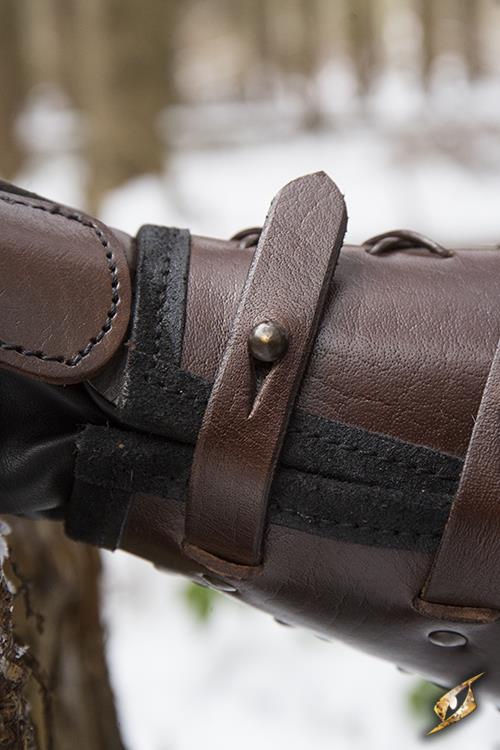 Leather Gauntlet Left Hand Brown