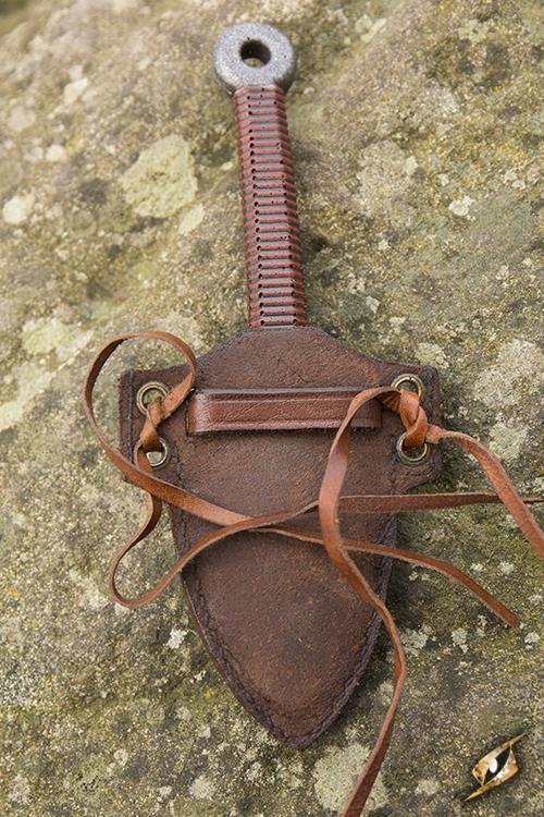 Holder Kunai (incl. Knife) Brown