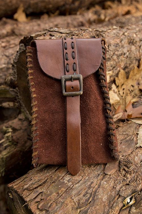 Suede Bag Merchant Brown