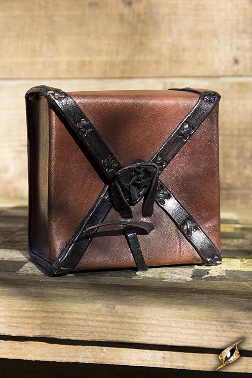 Leather Bag Square Brown