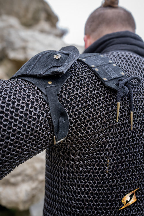 Suede Shoulder Armour Woodsman Black