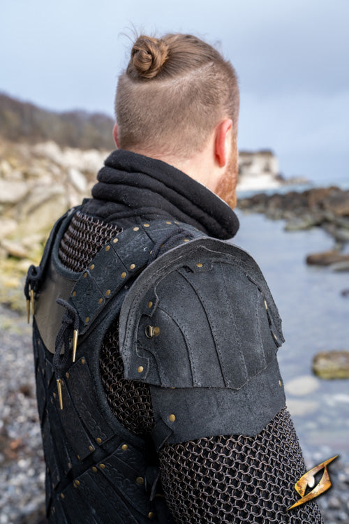 Suede Shoulder Armour Woodsman Black