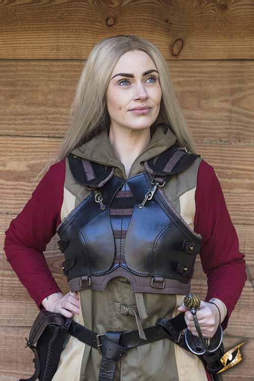 Female Leather Armour Rogue Black/Brown