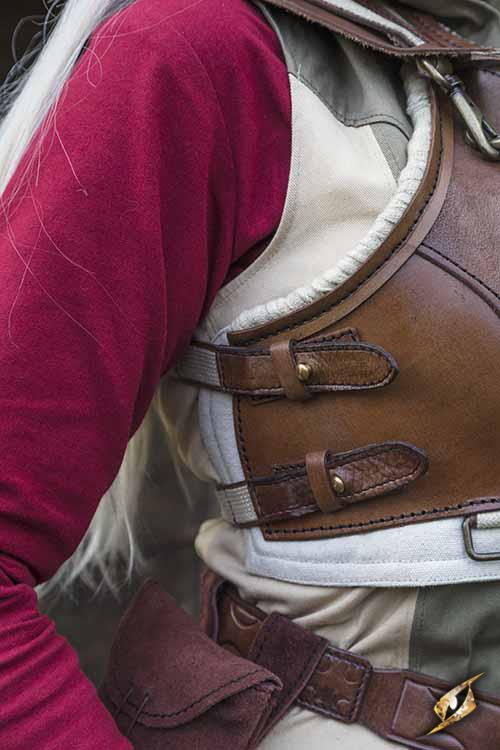 Female Leather Armour Rogue Brown/Beige