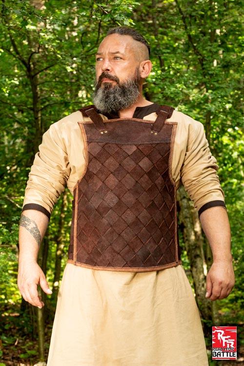 Ready for Battle Leather Armour Viking Brown