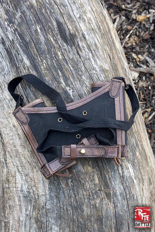 Ready for Battle Double Sword Harness Brown/Black