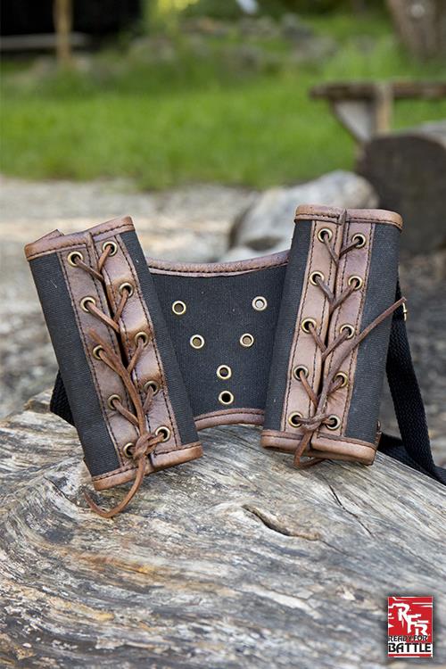 Ready for Battle Double Sword Harness Brown/Black