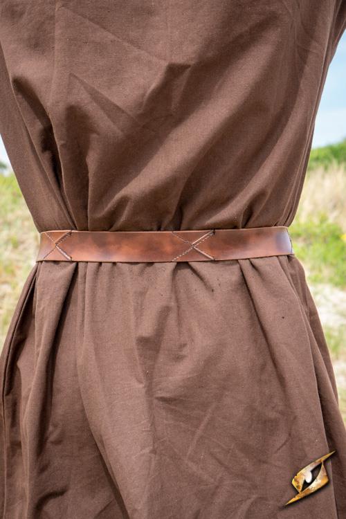 Faux Leather Belt X Brown