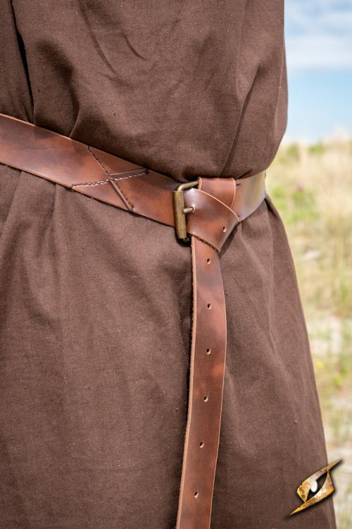 Faux Leather Belt X Brown