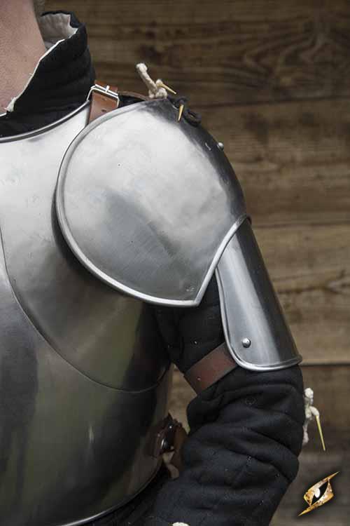 Shoulder Armour Soldier Polished Steel