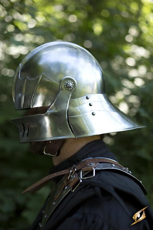 Helmet Sallet Polished Steel