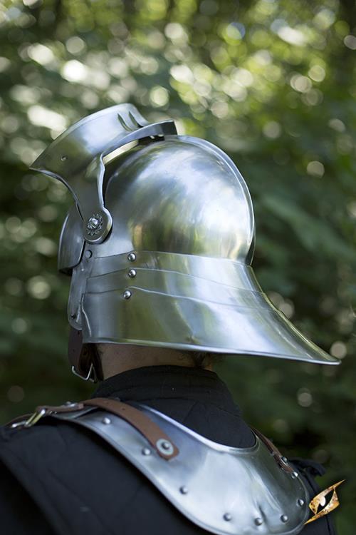 Helmet Sallet Polished Steel