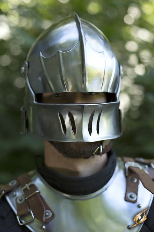 Helmet Sallet Polished Steel