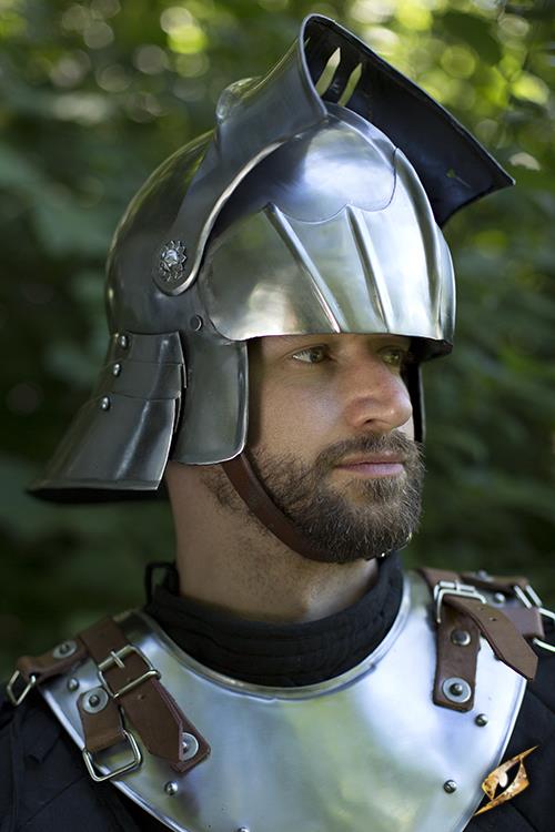 Helmet Sallet Polished Steel