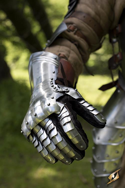 Gauntlets Polished Steel